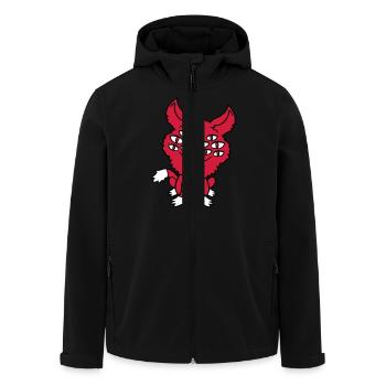 Chat Démon Beaucoup d’yeux Diable Enfer Monstre maléfique - Veste softshell homme en polyester recyclé Stanley/Stella - noir - Devant - AI Model Male 185 light (185cm)