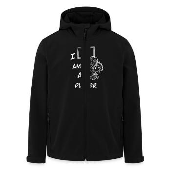 Basketball Player - Men’s Recycled Softshell Jacket by Stanley/Stella - black - Front - AI Model Male 185 light (185cm)