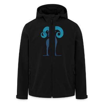 Bélier 1 - Veste softshell homme en polyester recyclé Stanley/Stella - noir - Devant - AI Model Male 185 light (185cm)