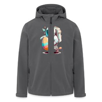 Ostern Osterhase Ostern Ostern Sonntag Osterei Frühling - Recycelte Männer Softshell-Jacke von Stanley/Stella - Schwarz - Vorne - AI Model Male 185 light (185cm)