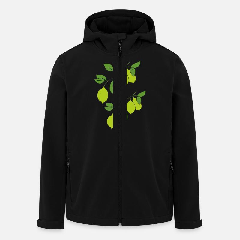 Brins de chaux - Veste softshell homme en polyester recyclé Stanley/Stella - noir