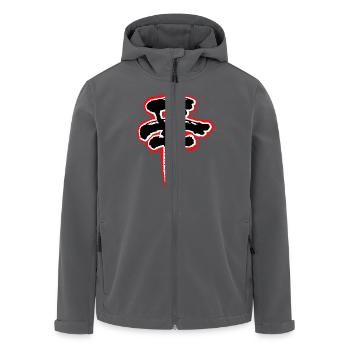 Logo ÉPICÉ - Veste softshell homme en polyester recyclé Stanley/Stella - noir - Devant - AI Model Male 185 light (185cm)
