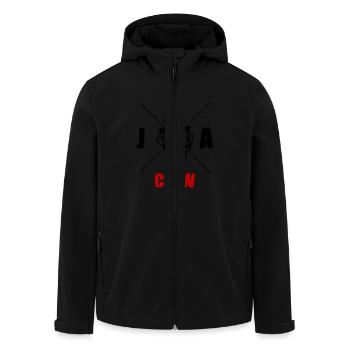 Jga Crew Affe - Recycelte Männer Softshell-Jacke von Stanley/Stella - Schwarz - Vorne - AI Model Male 185 light (185cm)