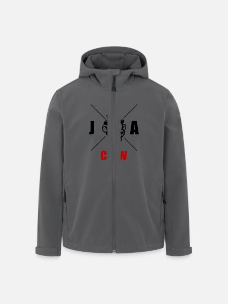 Jga Crew Affe - Recycelte Männer Softshell-Jacke von Stanley/Stella - Schwarz