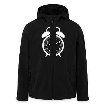 wecker - Recycelte Männer Softshell-Jacke von Stanley/Stella - Schwarz - Vorne - AI Model Male 185 light (185cm)