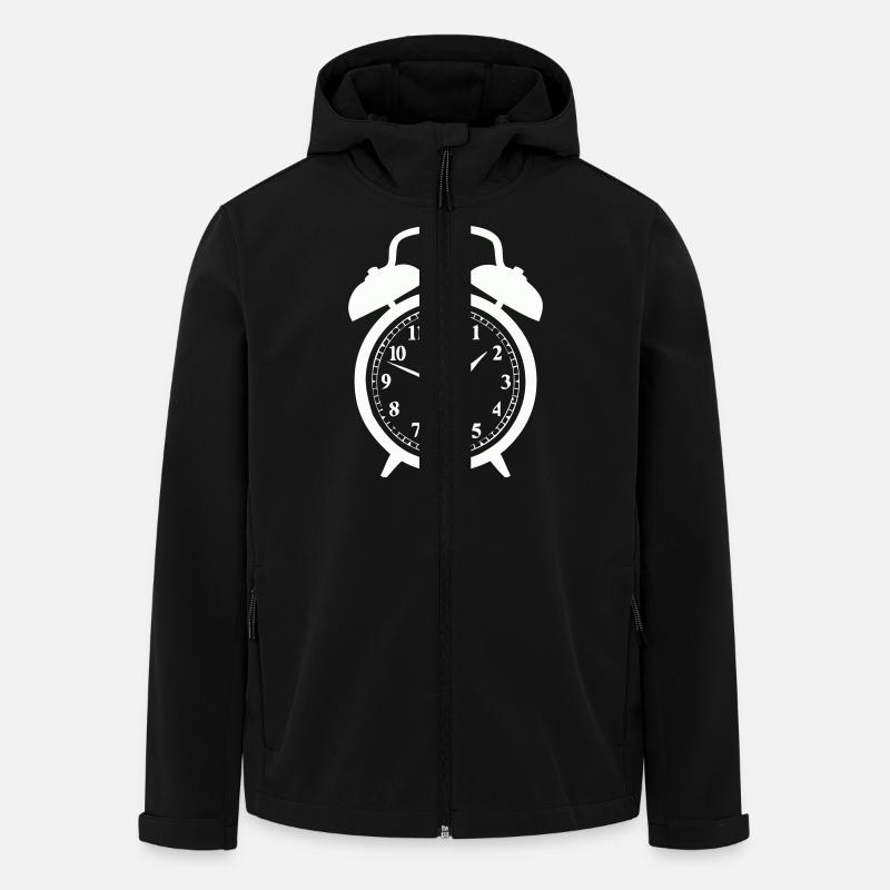 réveille-matin - Veste softshell homme en polyester recyclé Stanley/Stella - noir