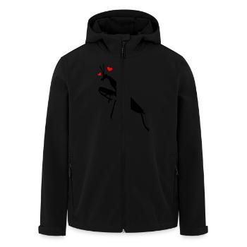 mante_religieuse - Recycelte Männer Softshell-Jacke von Stanley/Stella - Schwarz - Vorne - AI Model Male 185 light (185cm)