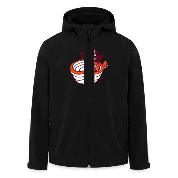 Wurm Raupe Pirat Süß Paddeln Seeräuber Ruderboot - Recycelte Männer Softshell-Jacke von Stanley/Stella - Schwarz - Vorne - AI Model Male 185 light (185cm)