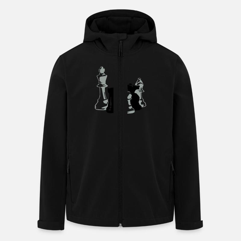 Schach - Recycelte Männer Softshell-Jacke von Stanley/Stella - Schwarz