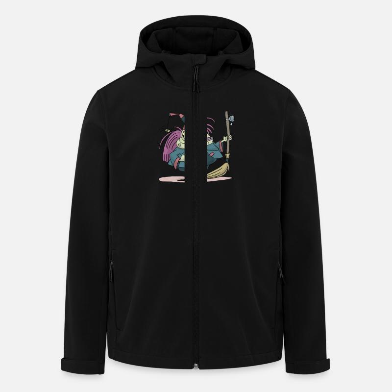 Hexe - Recycelte Männer Softshell-Jacke von Stanley/Stella - Schwarz
