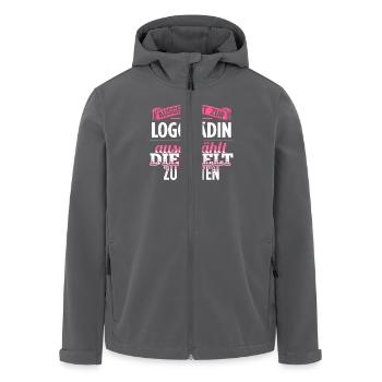 LOGOPÄDIN - Die Auserwählte - Recycelte Männer Softshell-Jacke von Stanley/Stella - Schwarz - Vorne - AI Model Male 185 light (185cm)