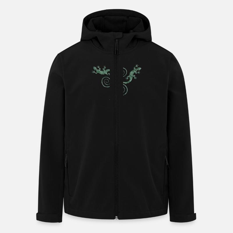 GECKO triple 3 - Recycelte Männer Softshell-Jacke von Stanley/Stella - Schwarz