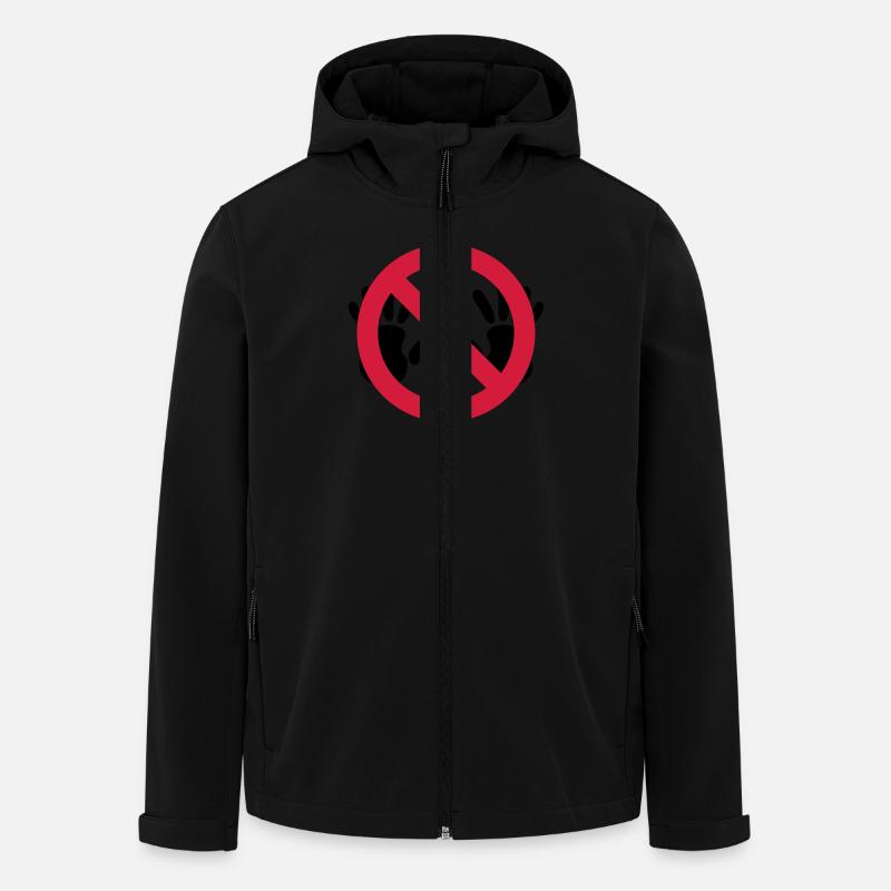 Nix grapschen SVG - Recycelte Männer Softshell-Jacke von Stanley/Stella - Schwarz
