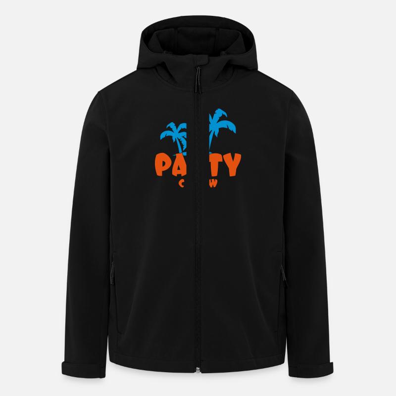 Party Crew - Recycelte Männer Softshell-Jacke von Stanley/Stella - Schwarz