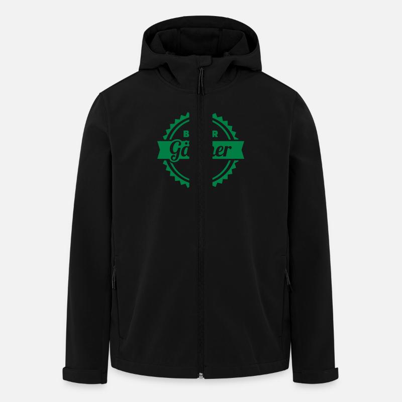 Gärtner - Recycelte Männer Softshell-Jacke von Stanley/Stella - Schwarz
