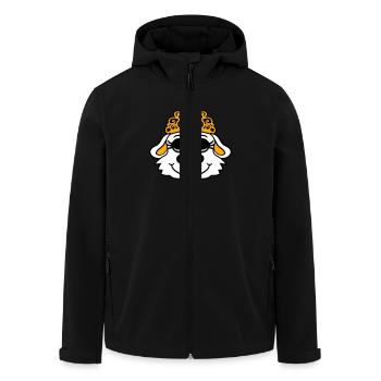Dog Crown Queen Girl Pretty Princess Woman - Men’s Recycled Softshell Jacket by Stanley/Stella - black - Front - AI Model Male 185 light (185cm)