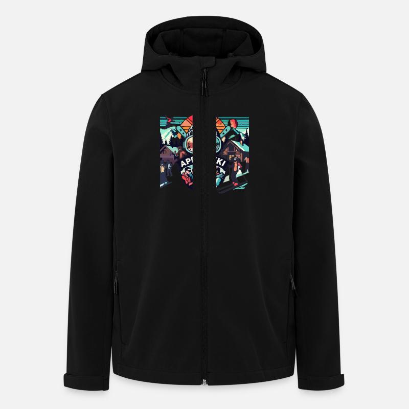 Apres ski - Recycelte Männer Softshell-Jacke von Stanley/Stella - Schwarz