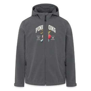 Ping-pong Tennis de table - Veste softshell homme en polyester recyclé Stanley/Stella - noir - Devant - AI Model Male 185 light (185cm)