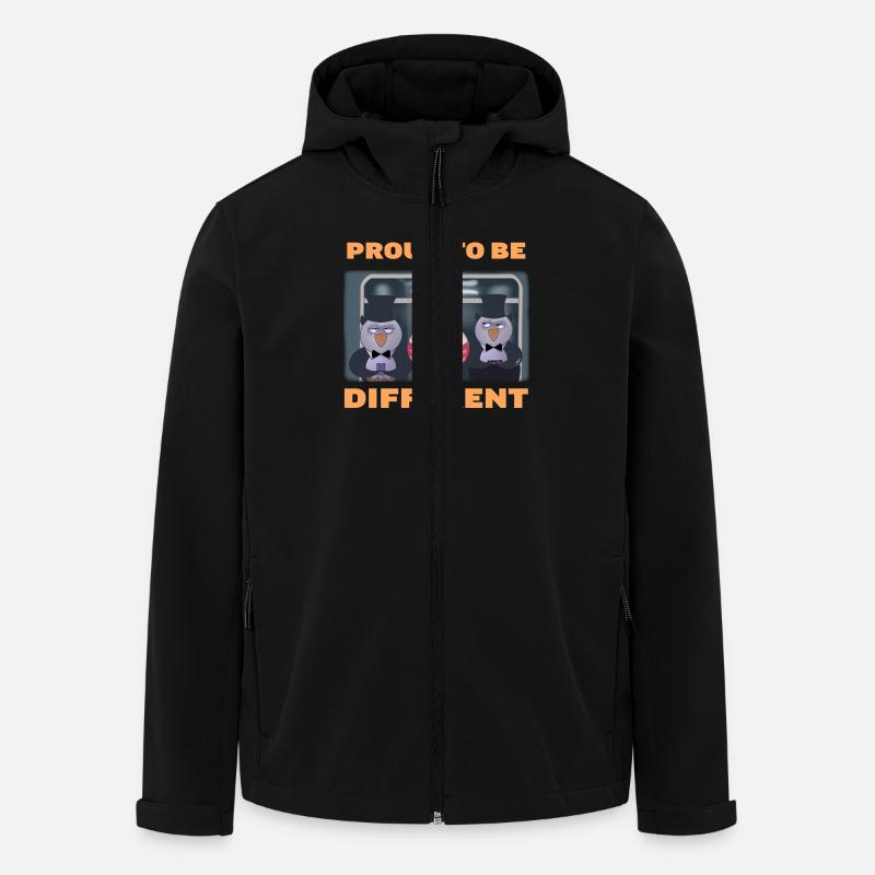Proud to be different - Men’s Recycled Softshell Jacket by Stanley/Stella - black