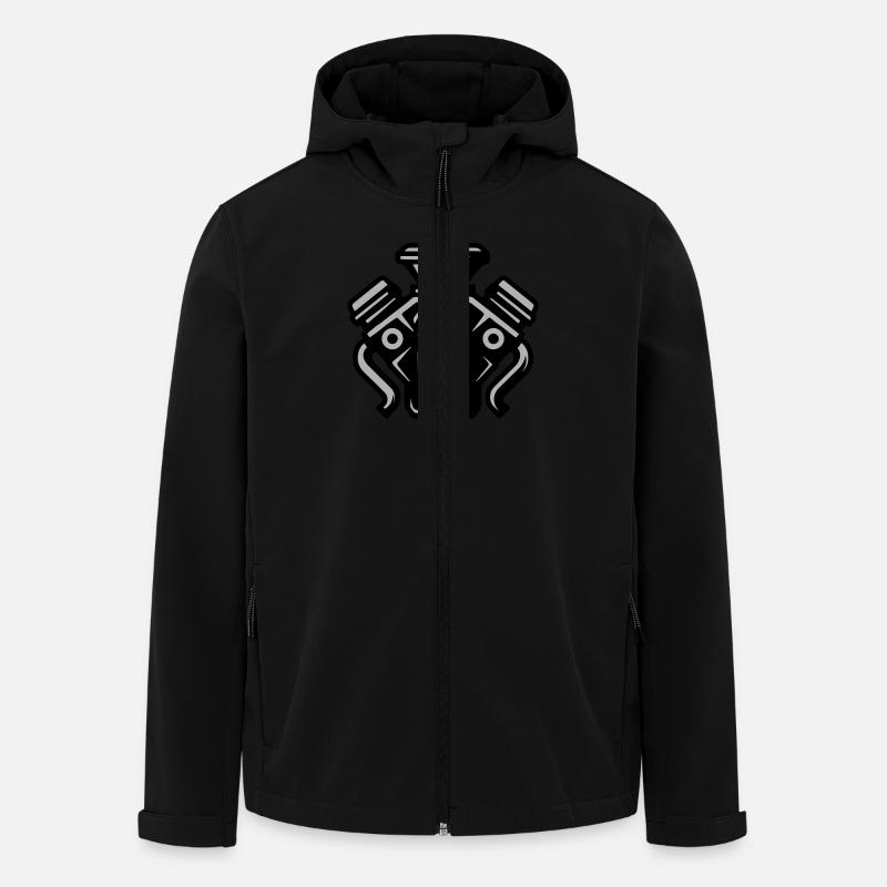 Engine Vehicle Symbol Tuning - Men’s Recycled Softshell Jacket by Stanley/Stella - black