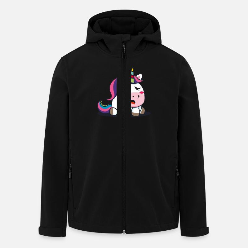 Baby Einhorn - Recycelte Männer Softshell-Jacke von Stanley/Stella - Schwarz