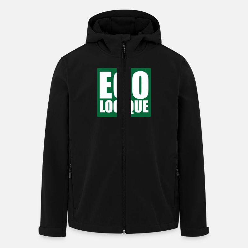 Eco! - Recycelte Männer Softshell-Jacke von Stanley/Stella - Schwarz