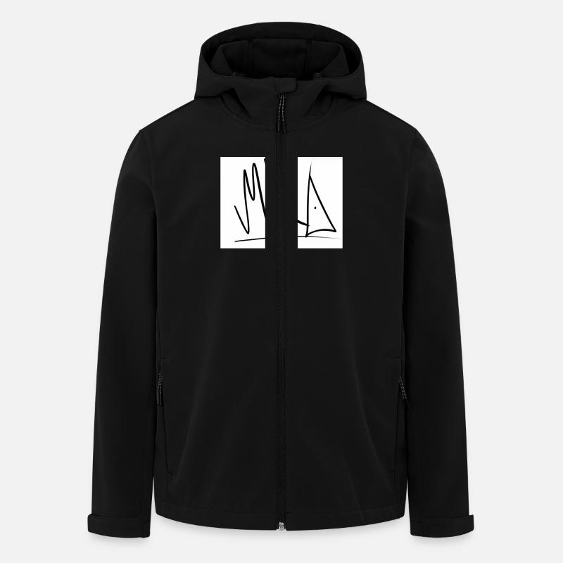 Graffiti - Recycelte Männer Softshell-Jacke Discoverer von Stanley/Stella - Schwarz