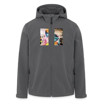Friends - Recycelte Männer Softshell-Jacke von Stanley/Stella - Schwarz - Vorne - AI Model Male 185 light (185cm)