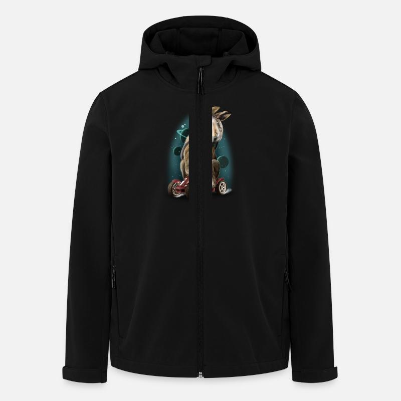 Rabbit race - Veste softshell homme en polyester recyclé Stanley/Stella - noir