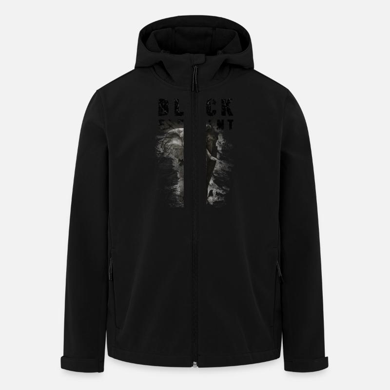 T-Shirt Black Elephant - Recycelte Männer Softshell-Jacke von Stanley/Stella - Schwarz