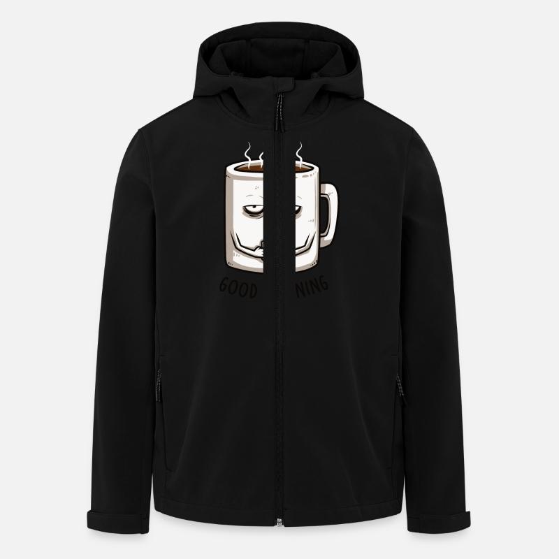 good morning - Recycelte Männer Softshell-Jacke von Stanley/Stella - Schwarz