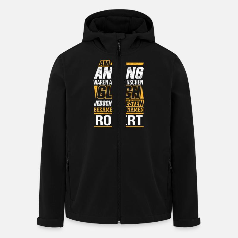 ROBERT - Die Besten - Recycelte Männer Softshell-Jacke von Stanley/Stella - Schwarz