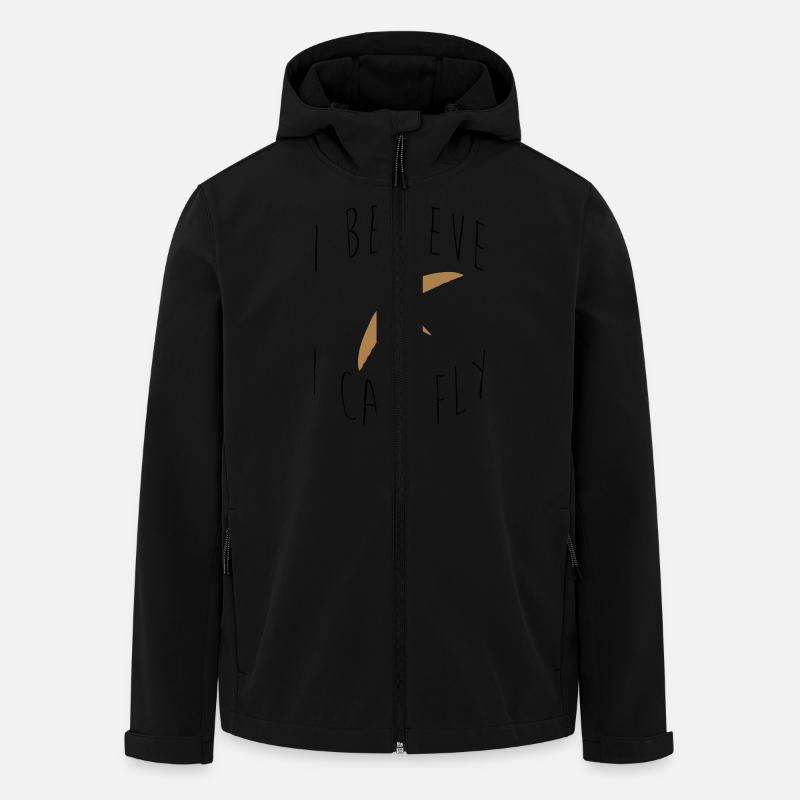 I believe I can fly - Veste softshell homme en polyester recyclé Stanley/Stella - noir