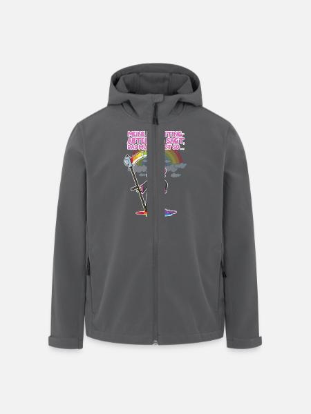 Einhorn Marketing - Recycelte Männer Softshell-Jacke von Stanley/Stella - Schwarz