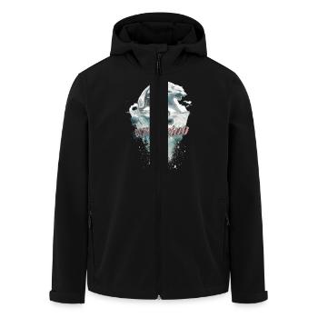bear casino poker skat - Recycelte Männer Softshell-Jacke von Stanley/Stella - Schwarz - Vorne - AI Model Male 185 light (185cm)