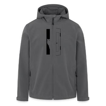 katze - Recycelte Männer Softshell-Jacke von Stanley/Stella - Schwarz - Vorne - AI Model Male 185 light (185cm)