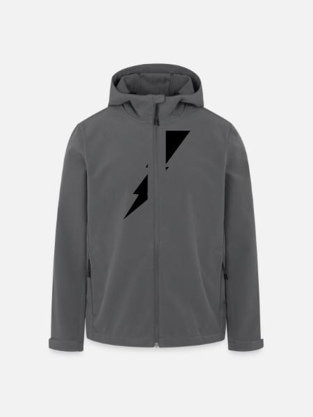 Flash éclair - Veste softshell homme en polyester recyclé Stanley/Stella - noir