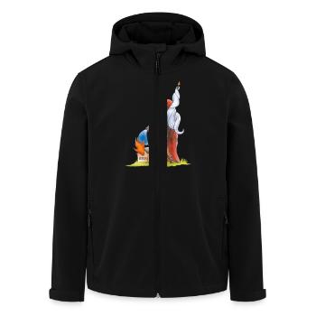 Florian - Recycelte Männer Softshell-Jacke von Stanley/Stella - Schwarz - Vorne - AI Model Male 185 light (185cm)