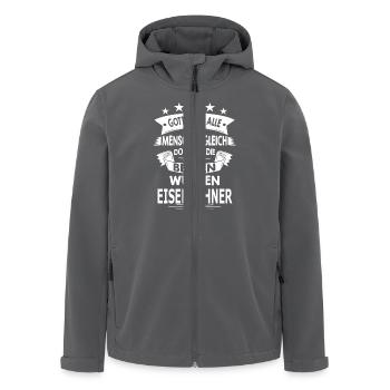 EISENBAHNER - Recycelte Männer Softshell-Jacke von Stanley/Stella - Anthrazit - Vorne - AI Model Male 185 light (185cm)