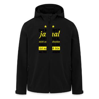 Altenpfleger Geschenk - Recycelte Männer Softshell-Jacke von Stanley/Stella - Schwarz - Vorne - AI Model Male 185 light (185cm)
