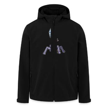 Virus Bacteriophage - Recycelte Männer Softshell-Jacke von Stanley/Stella - Schwarz - Vorne - AI Model Male 185 light (185cm)