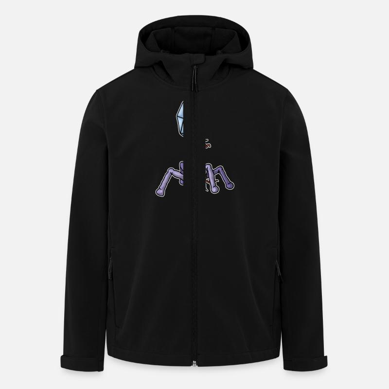 Virus Bacteriophage - Recycelte Männer Softshell-Jacke von Stanley/Stella - Schwarz