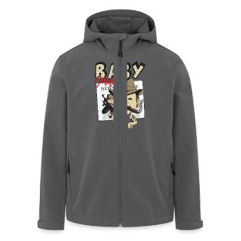 Baby Mafia - Veste softshell homme en polyester recyclé Stanley/Stella - noir - Devant - AI Model Male 185 light (185cm)