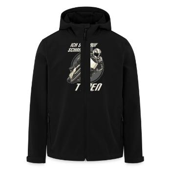 MD - Ich steh auf Schräge Typen - Supersport - Recycelte Männer Softshell-Jacke von Stanley/Stella - Schwarz - Vorne - AI Model Male 185 light (185cm)
