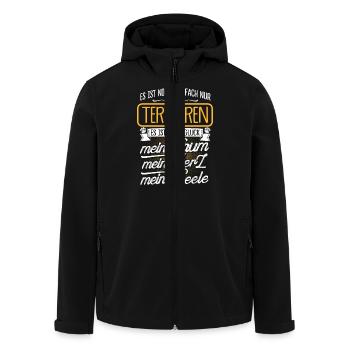 TERVUEREN - Traum - Recycelte Männer Softshell-Jacke von Stanley/Stella - Schwarz - Vorne - AI Model Male 185 light (185cm)