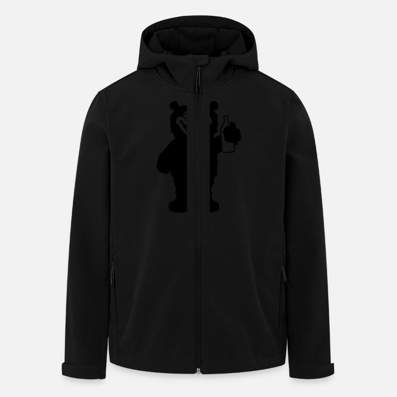 drunk_bear - Recycelte Männer Softshell-Jacke von Stanley/Stella - Schwarz