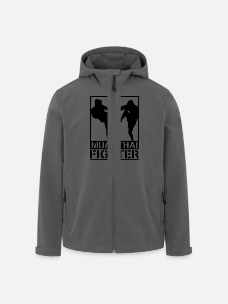 muay_thai_fighter__f1 - Men’s Recycled Softshell Jacket by Stanley/Stella - black