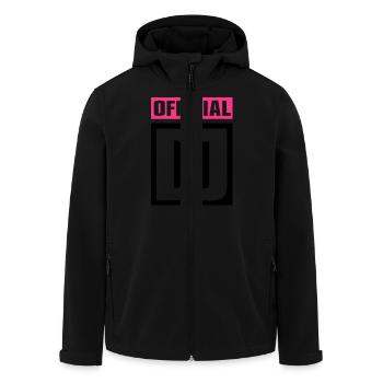 Official DJ - Men’s Recycled Softshell Jacket by Stanley/Stella - black - Front - AI Model Male 185 light (185cm)