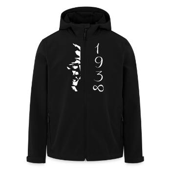 Atatürk 1938 - Recycelte Männer Softshell-Jacke von Stanley/Stella - Schwarz - Vorne - AI Model Male 185 light (185cm)