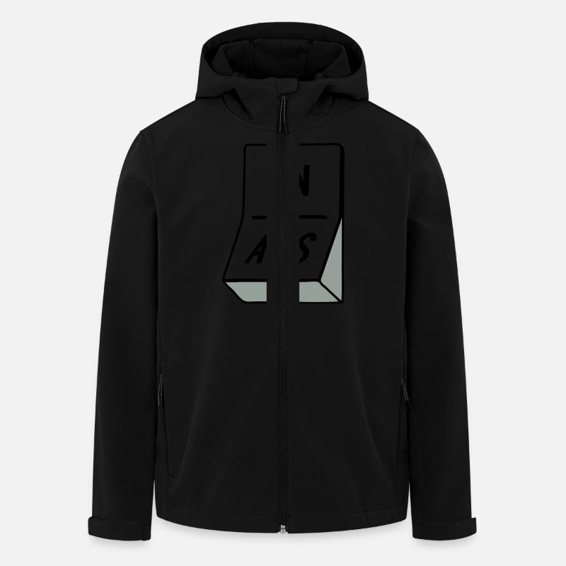 Commutateur - Veste softshell homme en polyester recyclé Stanley/Stella - noir